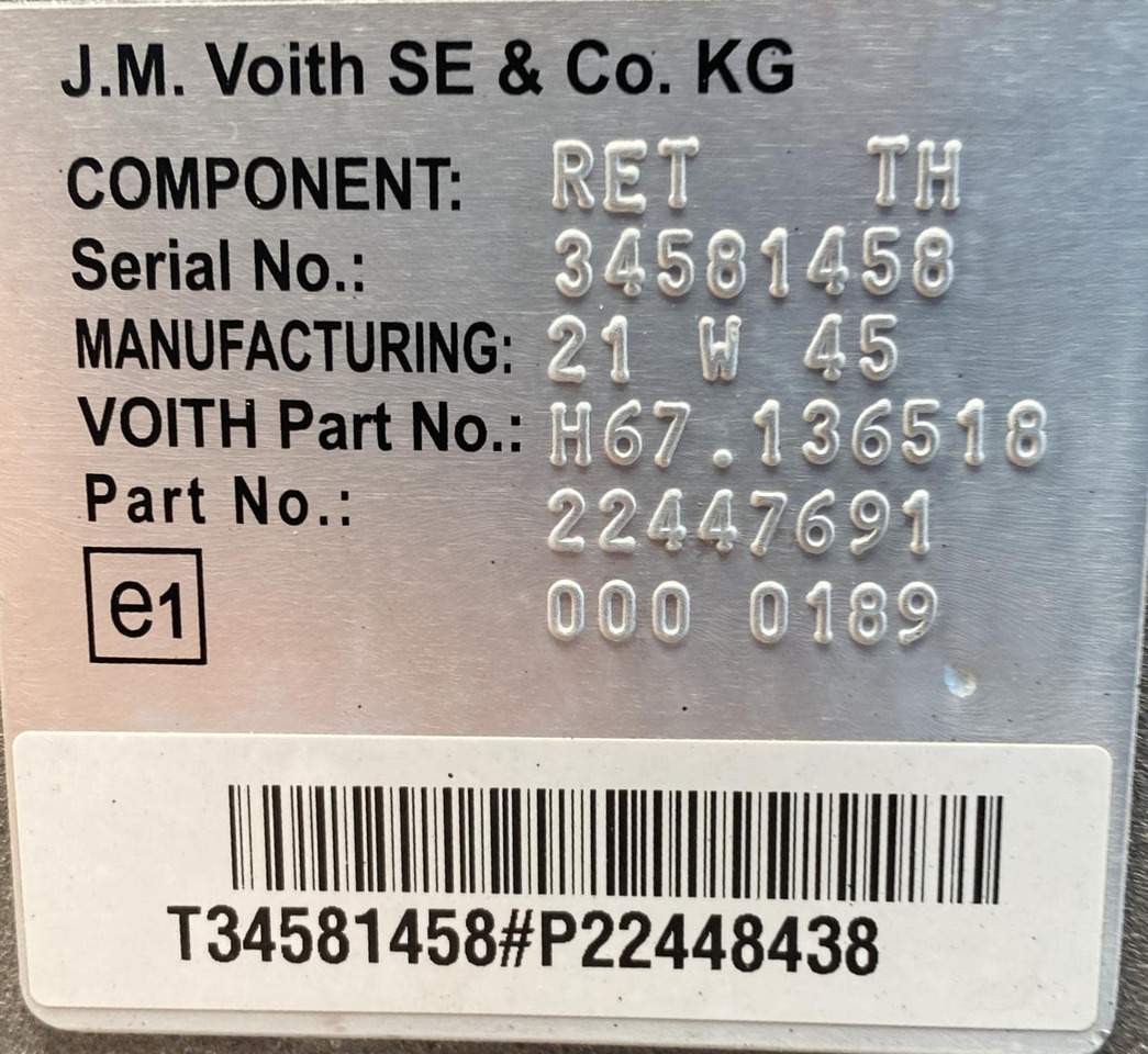 Cambio Volvo 500 D13K-6 - Gearkasse: billede 4 Cambio Volvo 500 D13K-6 - Gearkasse: billede 4