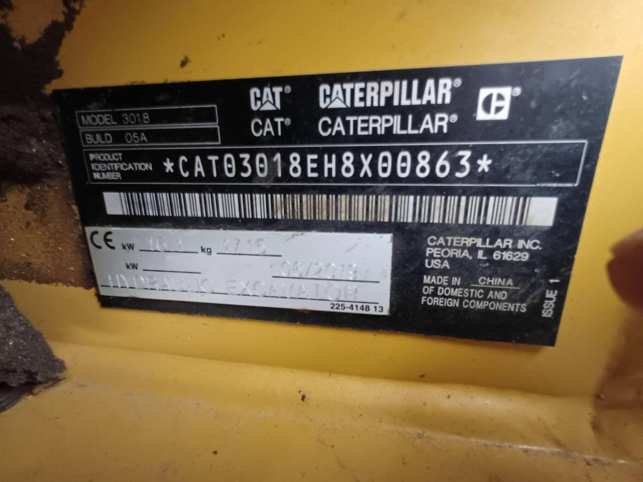 CAT 301.8-05 - Bæltegravemaskine: billede 5 CAT 301.8-05 - Bæltegravemaskine: billede 5
