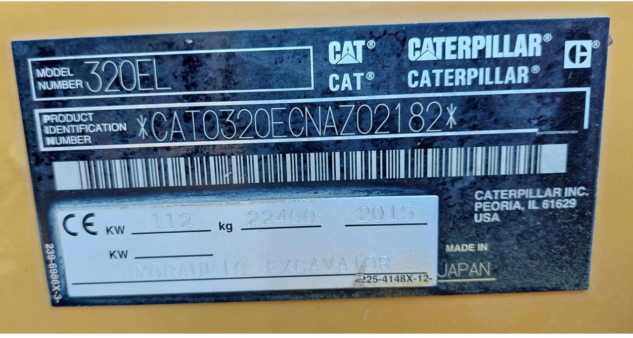 CAT 320EL - Bæltegravemaskine: billede 5 CAT 320EL - Bæltegravemaskine: billede 5