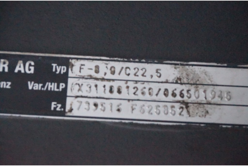 Mercedes-Benz F-8/C22.5 - Foraksel for Lastbil: billede 2 Mercedes-Benz F-8/C22.5 - Foraksel for Lastbil: billede 2