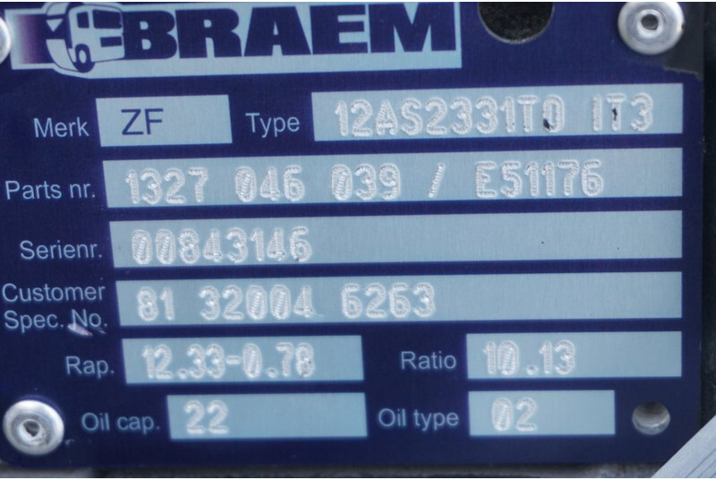 ZF 12AS2331OD+IT3 - Gearkasse for Lastbil: billede 5 ZF 12AS2331OD+IT3 - Gearkasse for Lastbil: billede 5