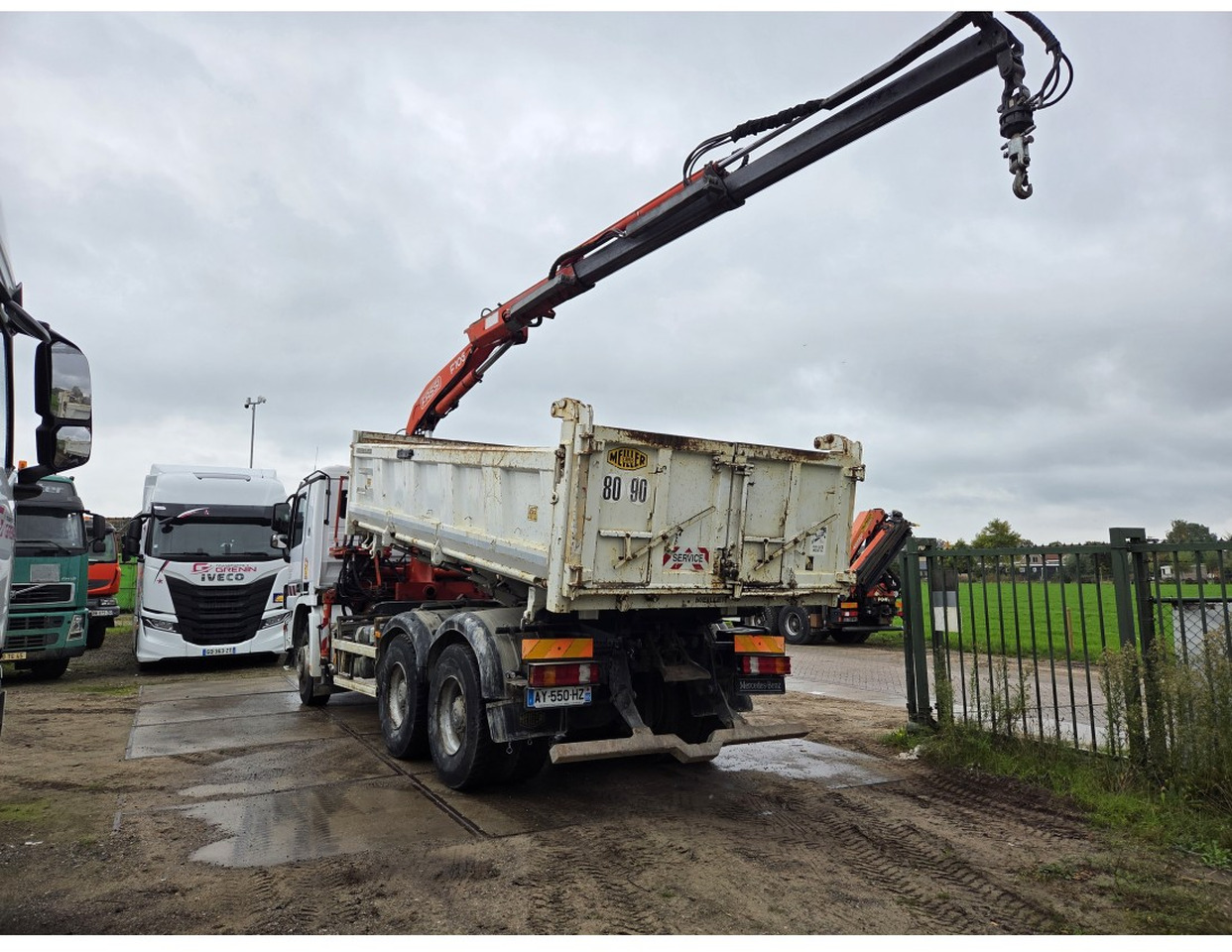 MERCEDESA CTROS 3341 6X4 TIPPER CRANE FASSI F105 - Tipvogn lastbil, Lastbil med kran: billede 3 MERCEDESA CTROS 3341 6X4 TIPPER CRANE FASSI F105 - Tipvogn lastbil, Lastbil med kran: billede 3