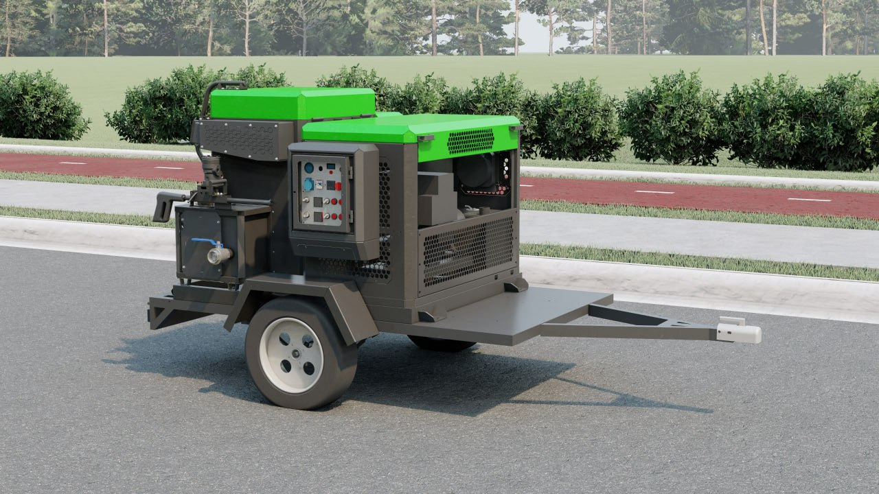 TICAB Crack sealing machine , 120 l, Asphalt crack filler, Manufacturer - Asfaltudlægger: billede 1 TICAB Crack sealing machine , 120 l, Asphalt crack filler, Manufacturer - Asfaltudlægger: billede 1