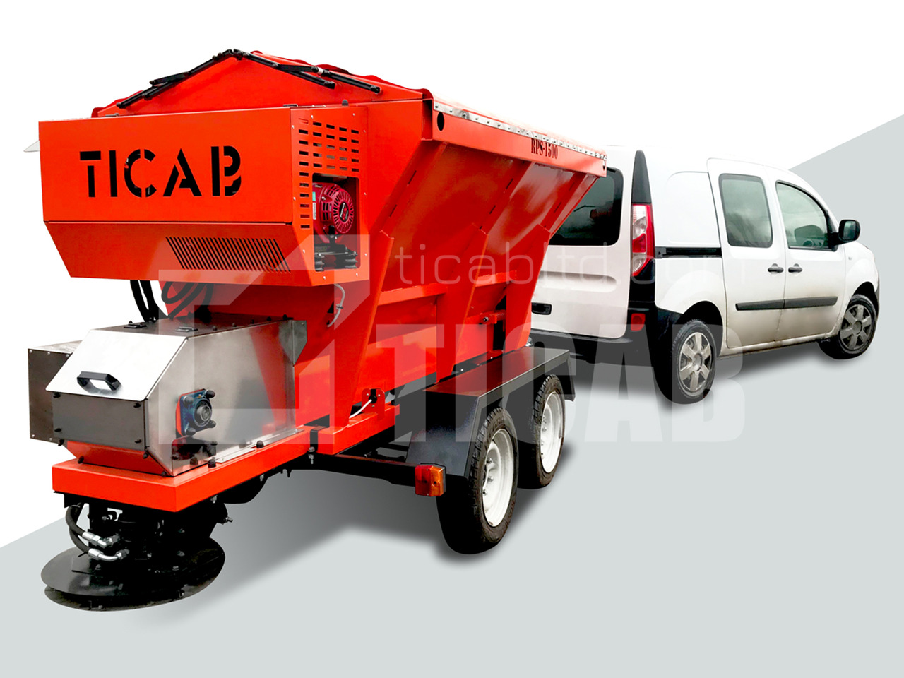 TICAB New Salt and Sand Spreader, Hopper spreader,Manufacturer, 1,5m³ - Båndtrailer: billede 1 TICAB New Salt and Sand Spreader, Hopper spreader,Manufacturer, 1,5m³ - Båndtrailer: billede 1