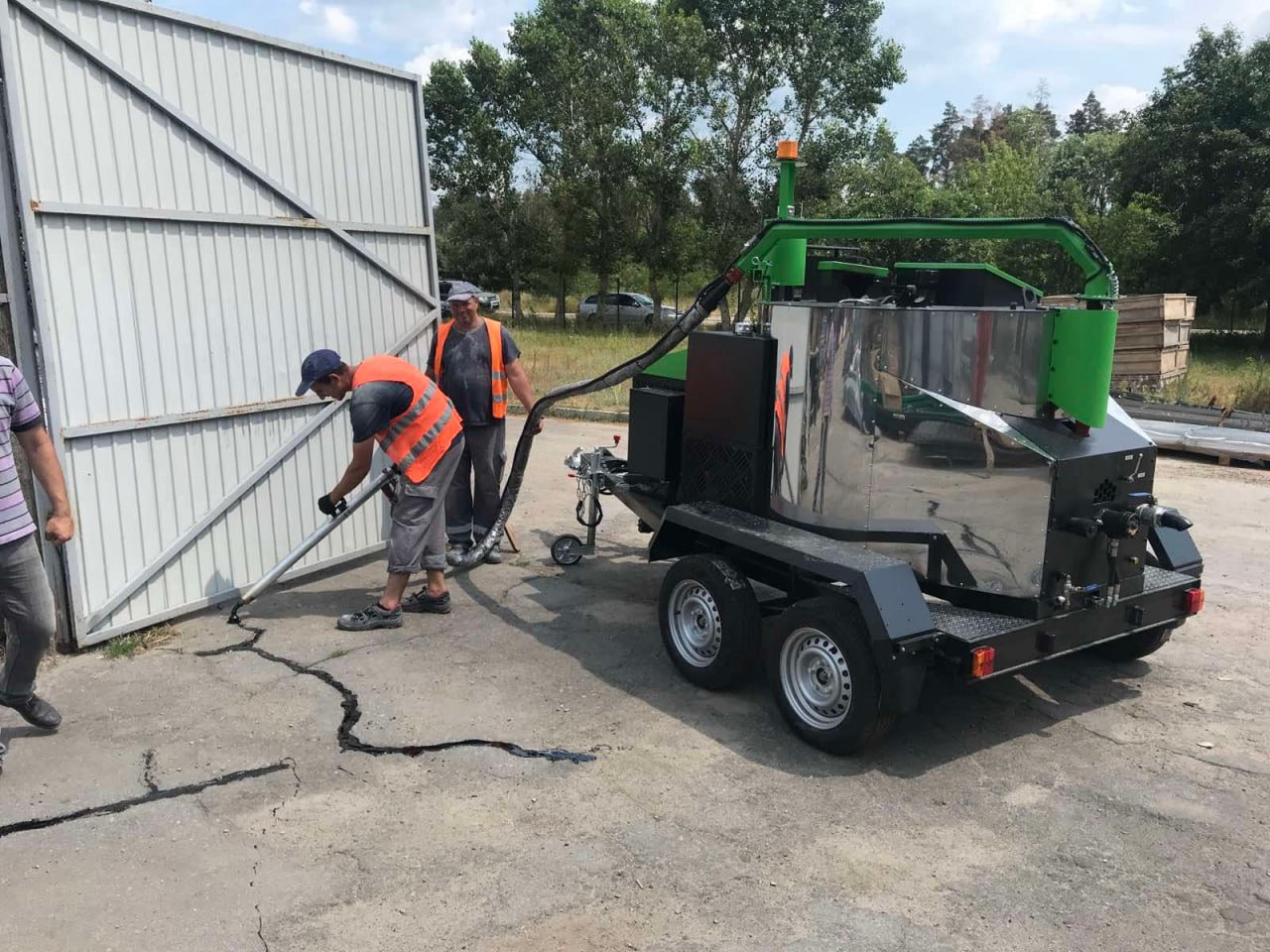 TICAB Сrack Sealing Machine, Asphalt Crack Fill Machine, 500 L, Manufacturer, mašīna asfalta šuvju un plaisu aizpildīšanai BPM-500 - Asfaltudlægningmaskine: billede 5 TICAB Сrack Sealing Machine, Asphalt Crack Fill Machine, 500 L, Manufacturer, mašīna asfalta šuvju un plaisu aizpildīšanai BPM-500 - Asfaltudlægningmaskine: billede 5
