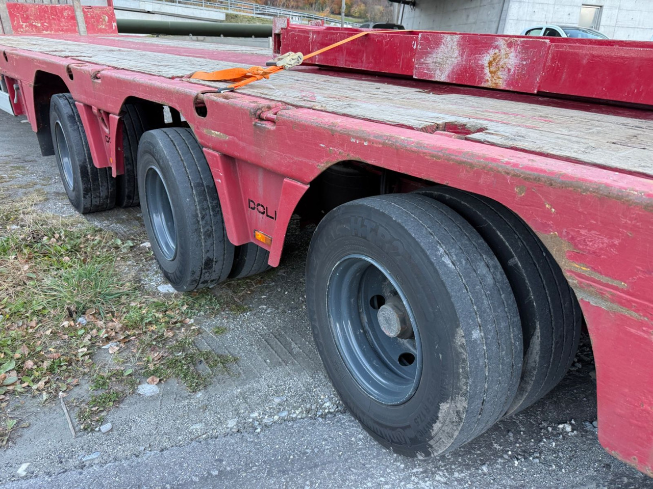 Nedbygget platform sættevogn Doll S3H-T, teleskopierbar, Funk, 48ton: billede 8