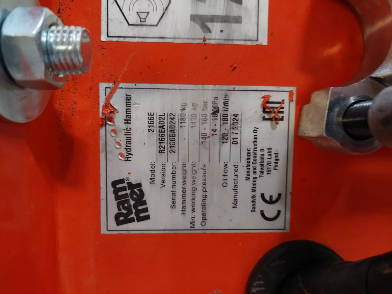 2024 Rammer 2166E - Hydraulisk hammer: billede 3 2024 Rammer 2166E - Hydraulisk hammer: billede 3