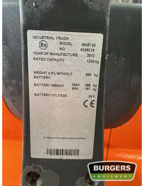 BT SWE120 - Stabler: billede 5 BT SWE120 - Stabler: billede 5