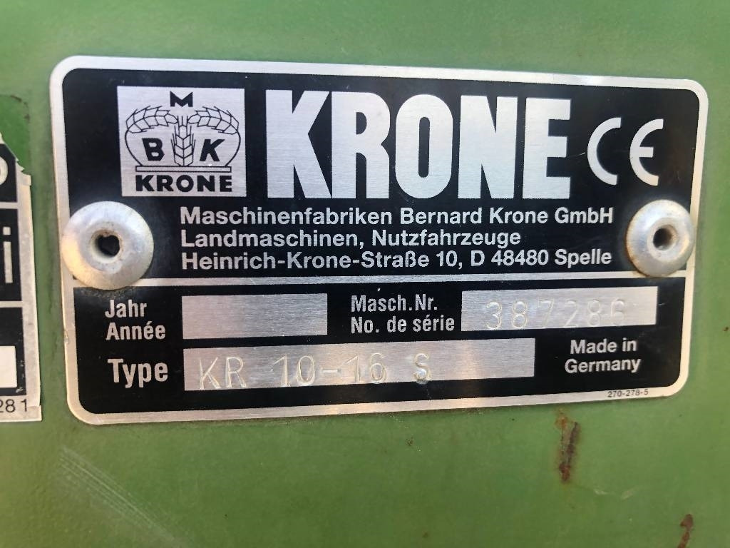 Krone KR 10-16 Dismantled: spare parts - Rundballepresse: billede 3 Krone KR 10-16 Dismantled: spare parts - Rundballepresse: billede 3