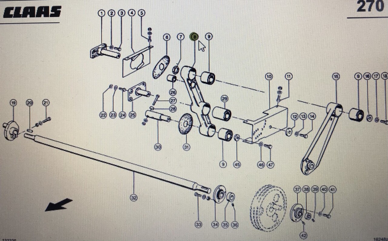 CLAAS 00 0751 856 0/Claas wahacz/Claas Lexion 580 530-510 570 630-620 760 670-640 560 - Affjedring for Landbrugsmaskine: billede 1 CLAAS 00 0751 856 0/Claas wahacz/Claas Lexion 580 530-510 570 630-620 760 670-640 560 - Affjedring for Landbrugsmaskine: billede 1