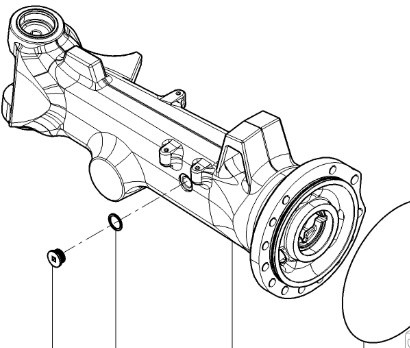 CLAAS Arion 610 660 Korpus Obudowa Pochwa Przedniej Osi 0011657710 0011638410 - Foraksel for Landbrugsmaskine: billede 2 CLAAS Arion 610 660 Korpus Obudowa Pochwa Przedniej Osi 0011657710 0011638410 - Foraksel for Landbrugsmaskine: billede 2