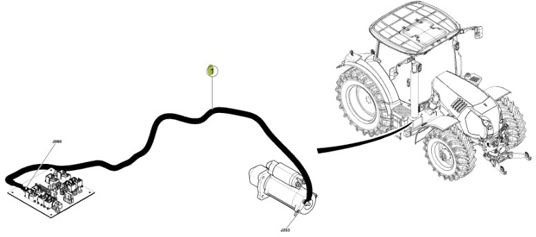 Claas Arion 550-520 650-620 - kabel wiązka elektryczna 0021503002 - Kabel/ Ledning for Traktor: billede 4 Claas Arion 550-520 650-620 - kabel wiązka elektryczna 0021503002 - Kabel/ Ledning for Traktor: billede 4