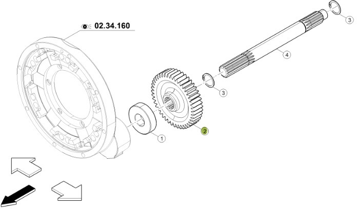 Claas Arion 630 - skrzynia biegów - koło zębate 6005031652 - Gearkasse for Landbrugsmaskine: billede 1 Claas Arion 630 - skrzynia biegów - koło zębate 6005031652 - Gearkasse for Landbrugsmaskine: billede 1