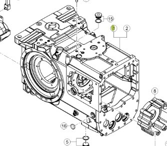 Claas Axion 870 Obudowa Tylnego Mostu 0011430140 0011430190 - Aksel og reservedele for Landbrugsmaskine: billede 1 Claas Axion 870 Obudowa Tylnego Mostu 0011430140 0011430190 - Aksel og reservedele for Landbrugsmaskine: billede 1
