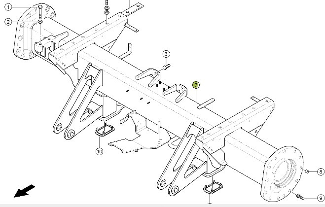 Claas Lexion 740 750 760 Przednia Oś Napędowa Most Obudowa Mostu 0007746140 00 0774 614 0 - Aksel og reservedele for Landbrugsmaskine: billede 1 Claas Lexion 740 750 760 Przednia Oś Napędowa Most Obudowa Mostu 0007746140 00 0774 614 0 - Aksel og reservedele for Landbrugsmaskine: billede 1