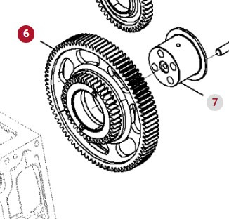 Fendt 936 Gen 7 Silnik D1556LE523 Koło Zębate Pośredniczące H218PF150063A - Motor og reservedele for Traktor: billede 1 Fendt 936 Gen 7 Silnik D1556LE523 Koło Zębate Pośredniczące H218PF150063A - Motor og reservedele for Traktor: billede 1