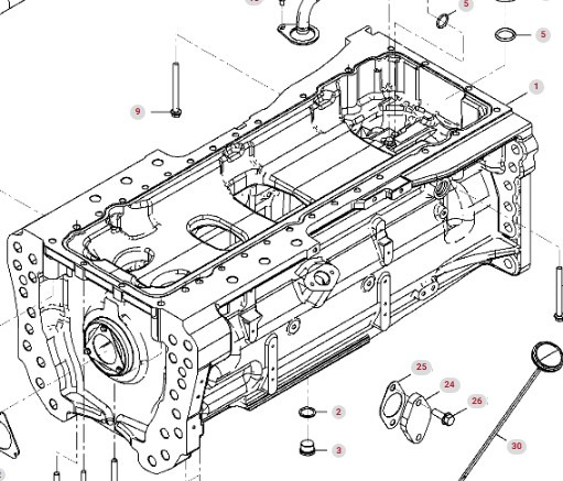 Fendt 936 Gen 7 Silnik D1556LE523 Miska Olejowa H218PF150163A CZĘŚCI - Bundkar for Traktor: billede 1 Fendt 936 Gen 7 Silnik D1556LE523 Miska Olejowa H218PF150163A CZĘŚCI - Bundkar for Traktor: billede 1