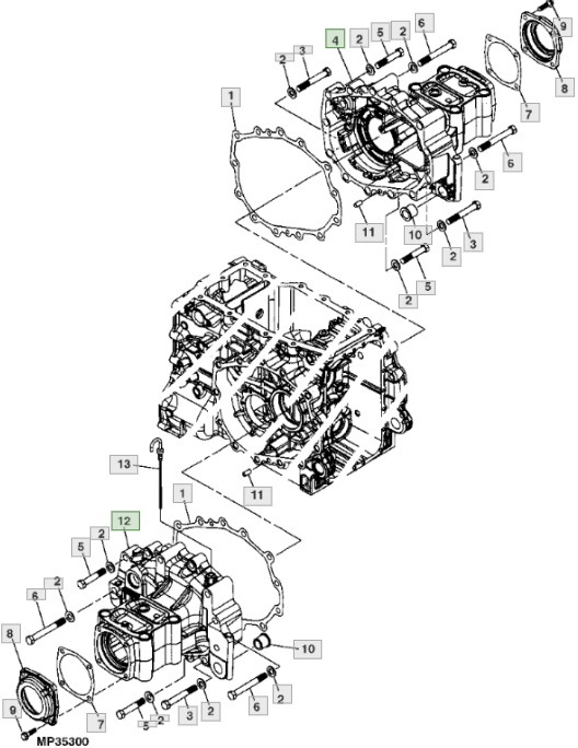 John Deere 3120 3320 3520 3720 - oś tylna obudowa LVU801518 - Bagaksel for Traktor: billede 1 John Deere 3120 3320 3520 3720 - oś tylna obudowa LVU801518 - Bagaksel for Traktor: billede 1