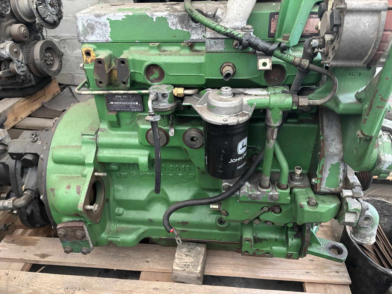 John Deere 3200, 3220, 3400 Silnik Słupek Blok Koło Zamachowe Kolektor Wał Wałek 4045HZ275 - Svinghjul for Landbrugsmaskine: billede 4 John Deere 3200, 3220, 3400 Silnik Słupek Blok Koło Zamachowe Kolektor Wał Wałek 4045HZ275 - Svinghjul for Landbrugsmaskine: billede 4