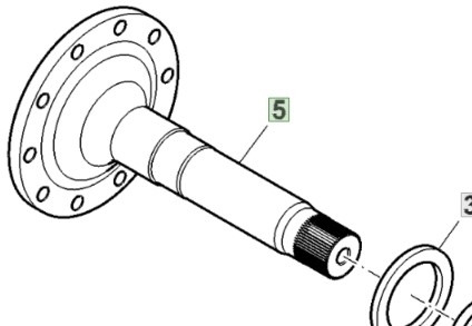 John Deere 6195R Wał Koła Tylni Tylnej Osi R293693 - Bagaksel for Landbrugsmaskine: billede 1 John Deere 6195R Wał Koła Tylni Tylnej Osi R293693 - Bagaksel for Landbrugsmaskine: billede 1