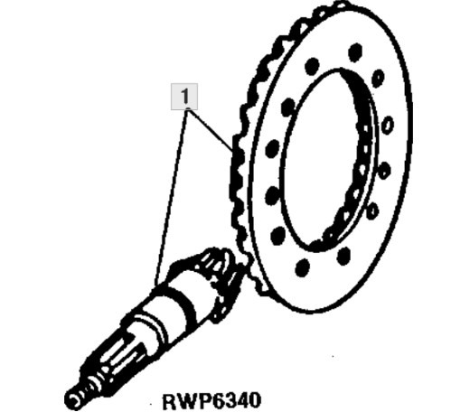 John Deere 7610 7710 7810 Atak Przekładnia Zębata Stożkowa Koło Zębate Wałek RE38610 R86466 R99688 - Transmission for Landbrugsmaskine: billede 1 John Deere 7610 7710 7810 Atak Przekładnia Zębata Stożkowa Koło Zębate Wałek RE38610 R86466 R99688 - Transmission for Landbrugsmaskine: billede 1