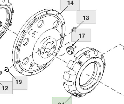 John Deere 7610 7710 7810 Piasta Odważnik R310110 R124162 R167153 R111011 - Aksel og reservedele for Landbrugsmaskine: billede 1 John Deere 7610 7710 7810 Piasta Odważnik R310110 R124162 R167153 R111011 - Aksel og reservedele for Landbrugsmaskine: billede 1