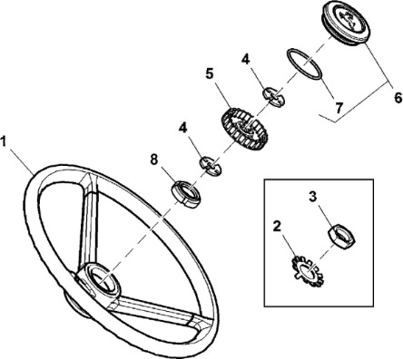 John Deere 9470RX - Kierownica RE282643 (Kierowanie) - Rat for Landbrugsmaskine: billede 1 John Deere 9470RX - Kierownica RE282643 (Kierowanie) - Rat for Landbrugsmaskine: billede 1