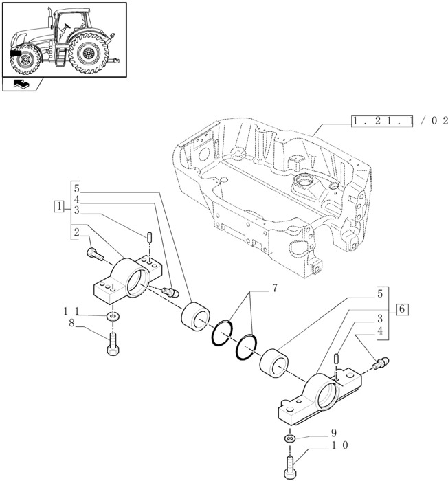 New Holland T6010 Czop zawieszenia obr 87311594 - Affjedring for Traktor: billede 1 New Holland T6010 Czop zawieszenia obr 87311594 - Affjedring for Traktor: billede 1