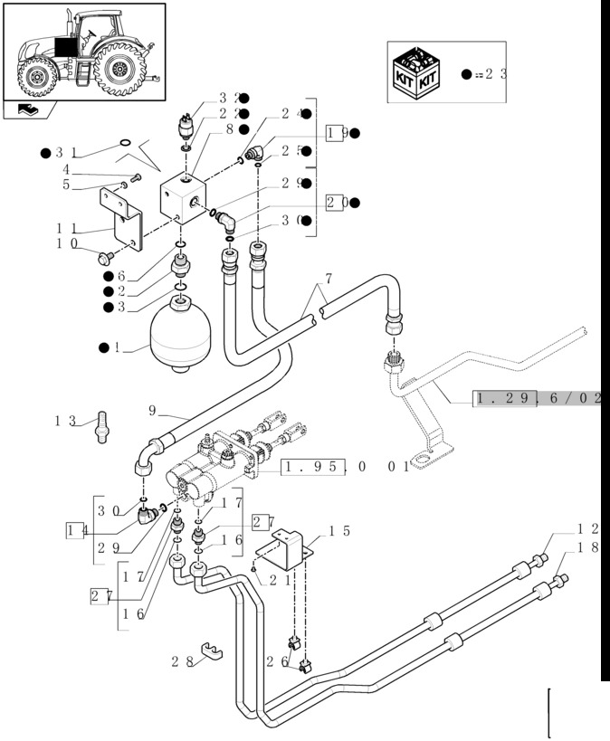 New Holland T6010 Wspom ukl hamulcow 87351567 - Bremsetilbehør for Traktor: billede 1 New Holland T6010 Wspom ukl hamulcow 87351567 - Bremsetilbehør for Traktor: billede 1