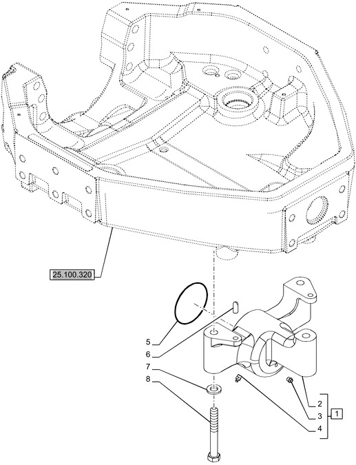 New Holland T6070 Czop zawieszenia obr 87366305 - Affjedring for Traktor: billede 1 New Holland T6070 Czop zawieszenia obr 87366305 - Affjedring for Traktor: billede 1