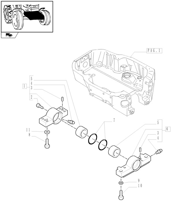 New Holland T6090 Czop zawieszenia obr 87515346 - Affjedring for Traktor: billede 1 New Holland T6090 Czop zawieszenia obr 87515346 - Affjedring for Traktor: billede 1