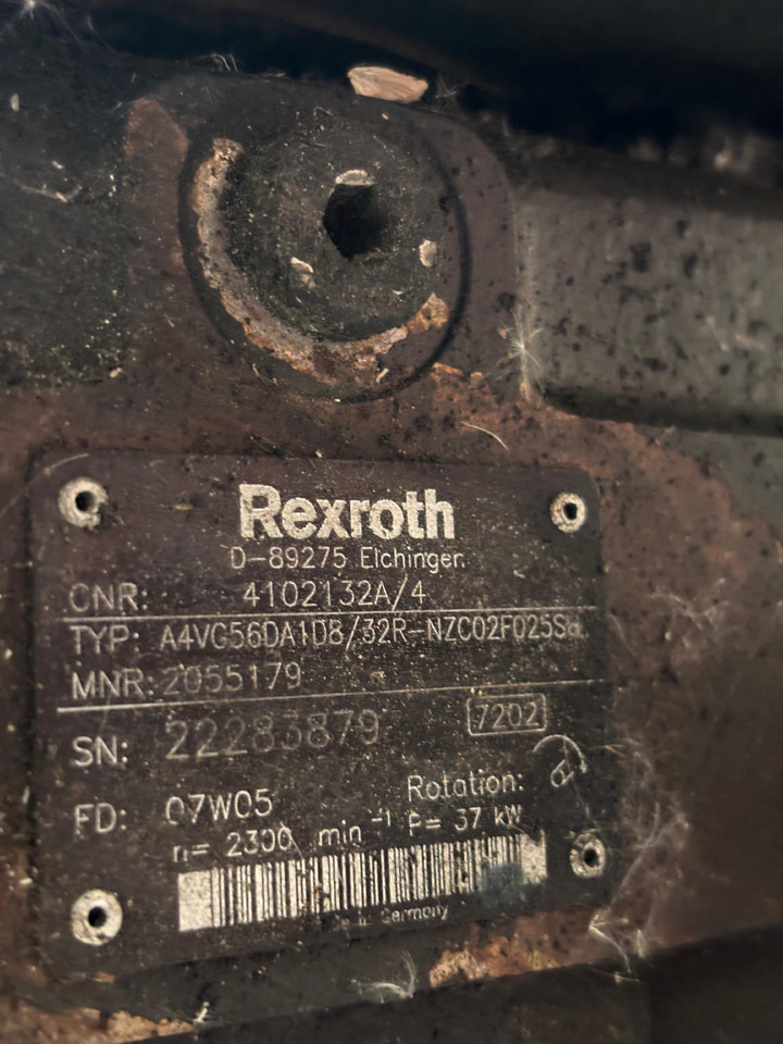 Rexroth 4102132A Pompa Hydrauliczna 4102132A/4, 4117935A/3 A4VG56DA1D8 - Hydraulikpumpe for Landbrugsmaskine: billede 3 Rexroth 4102132A Pompa Hydrauliczna 4102132A/4, 4117935A/3 A4VG56DA1D8 - Hydraulikpumpe for Landbrugsmaskine: billede 3