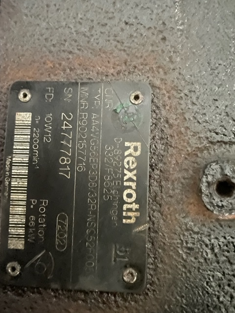 Rexroth AA4VG56EP3d8/32r jcb 527-58 agri pompa jazdy - Hydraulikpumpe for Landbrugsmaskine: billede 2 Rexroth AA4VG56EP3d8/32r jcb 527-58 agri pompa jazdy - Hydraulikpumpe for Landbrugsmaskine: billede 2