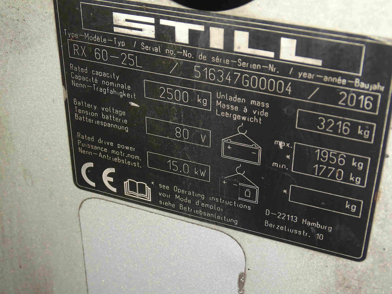 STILL RX60-25L - El gaffeltruck: billede 2 STILL RX60-25L - El gaffeltruck: billede 2