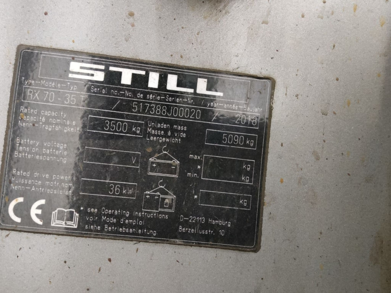 STILL RX70-35T - Gas gaffeltruck: billede 2 STILL RX70-35T - Gas gaffeltruck: billede 2