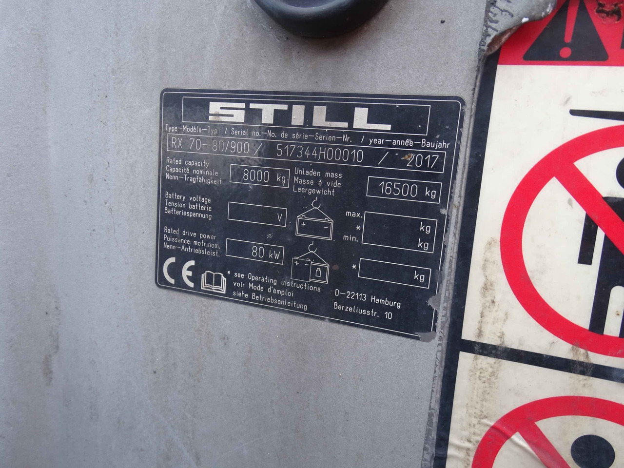 STILL RX70-80/900 - Diesel gaffeltruck: billede 4 STILL RX70-80/900 - Diesel gaffeltruck: billede 4