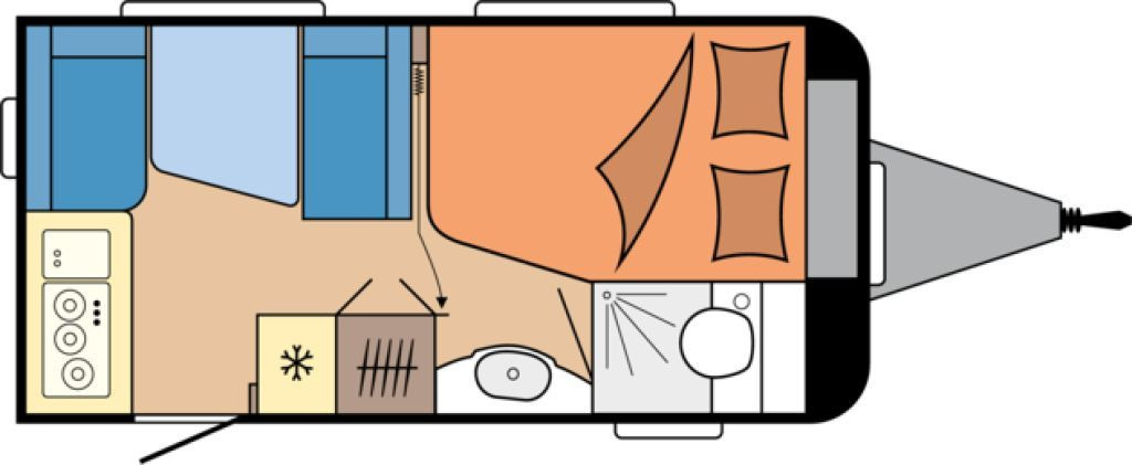 Hobby De Luxe 400 SFe 1500kg., Fahrradträger - Campingvogn: billede 2 Hobby De Luxe 400 SFe 1500kg., Fahrradträger - Campingvogn: billede 2