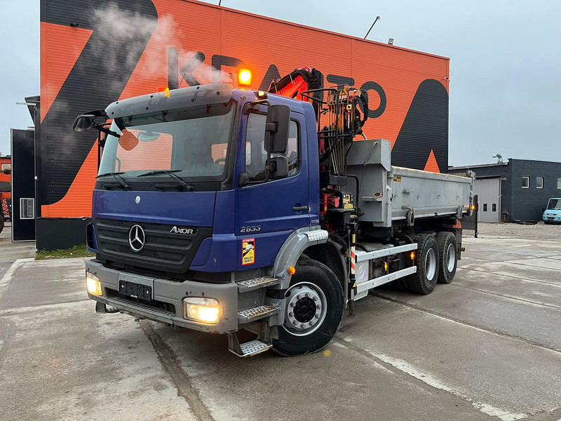 Mercedes-Benz Axor 2633 6x4 FASSI F110AK22 / BOX L=5040 mm - Tipvogn lastbil, Lastbil med kran: billede 2 Mercedes-Benz Axor 2633 6x4 FASSI F110AK22 / BOX L=5040 mm - Tipvogn lastbil, Lastbil med kran: billede 2