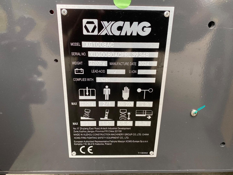 Ny Lift XCMG XG1008AC: billede 7