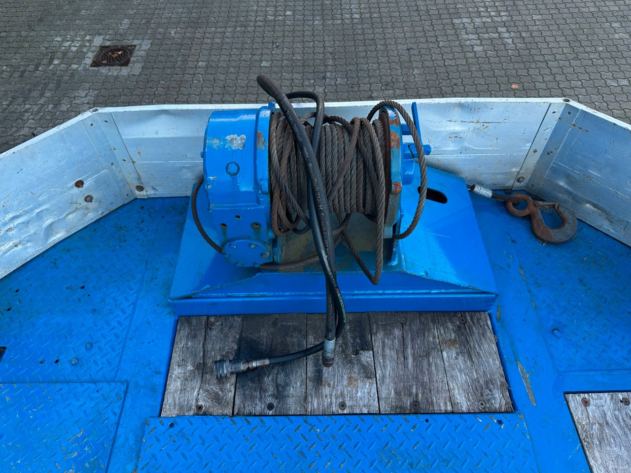 Nedbygget platform sættevogn Goldhofer 4 achs tieflader / rampen /  4 x zwangsgelenkt: billede 6