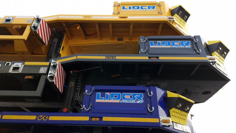 Lider trailer (Export Afrique) Porte-Char lames 4 essieux - Nedbygget platform sættevogn: billede 3 Lider trailer (Export Afrique) Porte-Char lames 4 essieux - Nedbygget platform sættevogn: billede 3