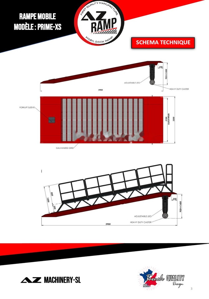 AZ RAMP PRIME XS-6 mobile loading ramp - Læsserampe: billede 3 AZ RAMP PRIME XS-6 mobile loading ramp - Læsserampe: billede 3