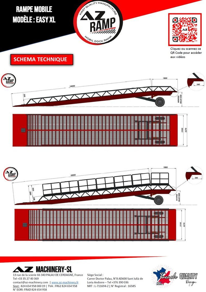 **RENTAL 12-24-36 Month** AZ RAMP-EASY XL-8 . Mobil Loading Ramp - Læsserampe: billede 5 **RENTAL 12-24-36 Month** AZ RAMP-EASY XL-8 . Mobil Loading Ramp - Læsserampe: billede 5