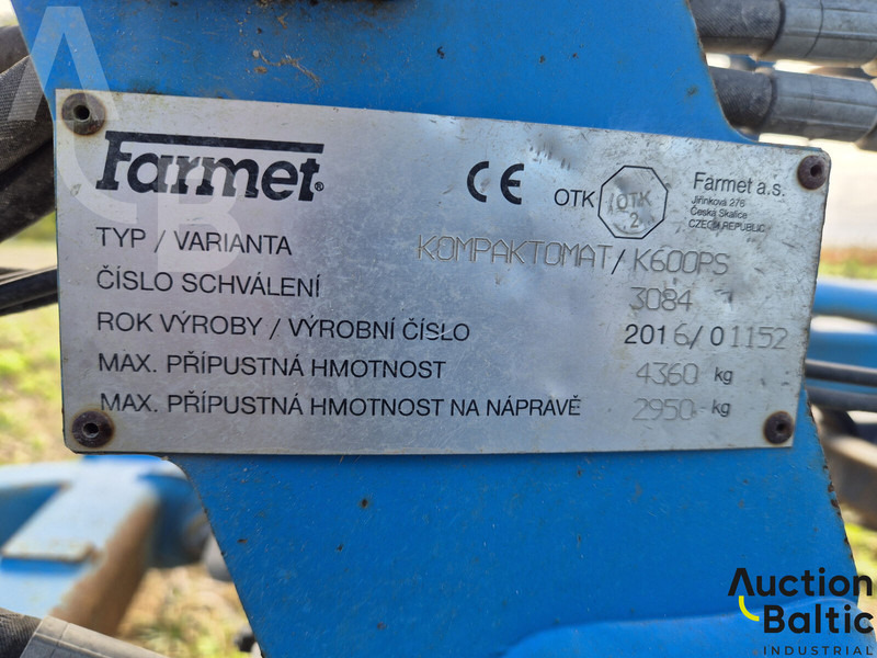 Kultivator Farmet Kompaktomat K600PS: billede 18