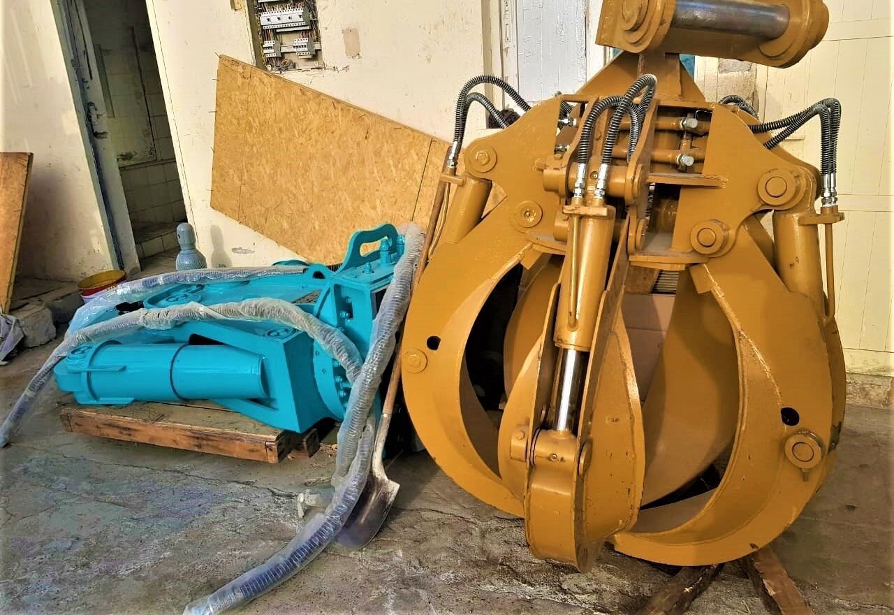 Ny Grab for Gravemaskine AME Hydraulic Orange Peel Grab 360° Rotating, Suitable for 18-28 Ton: billede 6