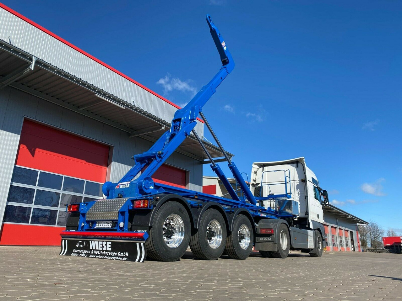 Auflieger Abrollkipper Hakenlift Agrarausführung - Containerbil/ Veksellad sættevogn: billede 2 Auflieger Abrollkipper Hakenlift Agrarausführung - Containerbil/ Veksellad sættevogn: billede 2