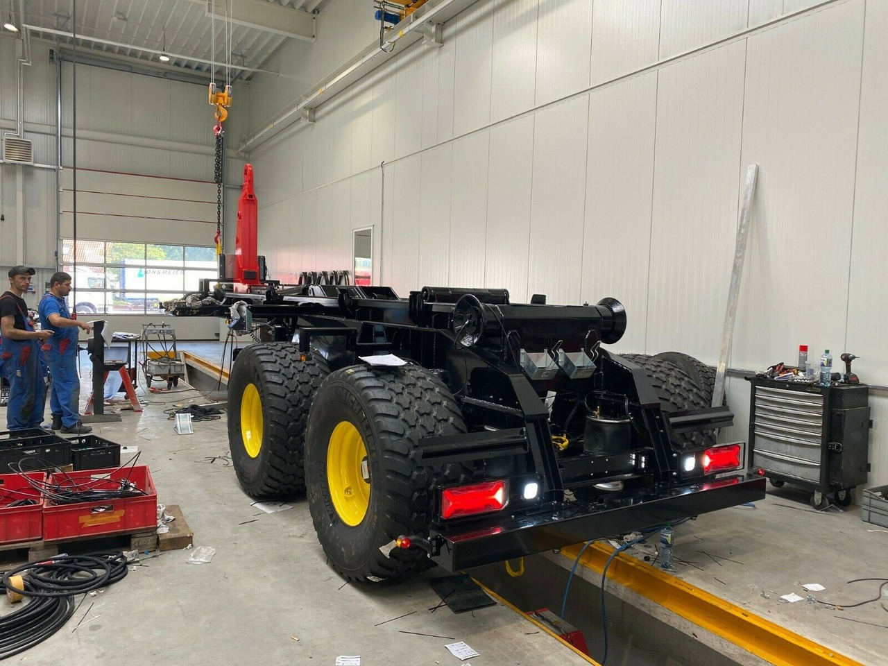 Auflieger Abrollkipper Hakenlift Agrarausführung - Containerbil/ Veksellad sættevogn: billede 4 Auflieger Abrollkipper Hakenlift Agrarausführung - Containerbil/ Veksellad sættevogn: billede 4