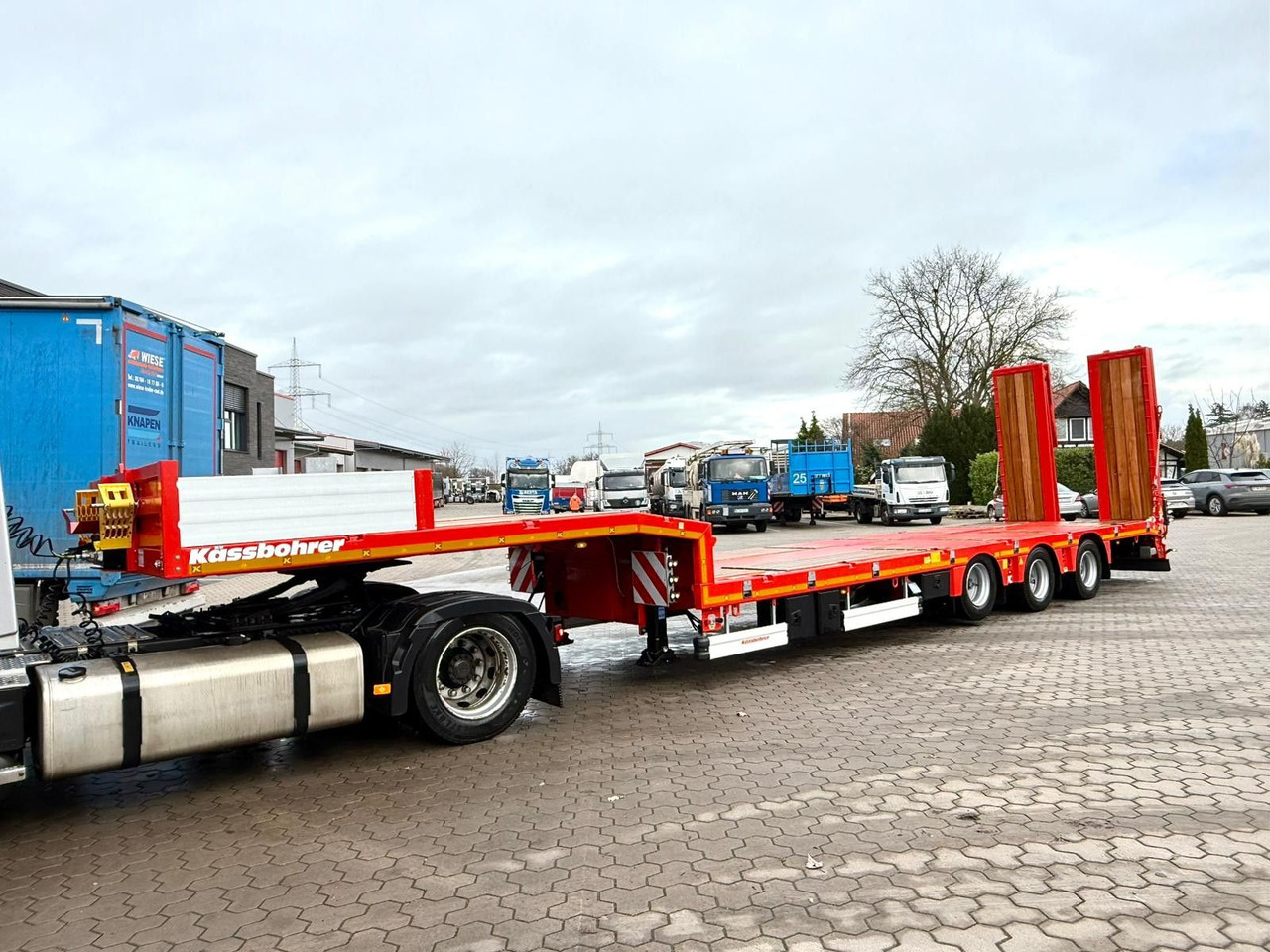 Kässbohrer K.SLS 3 / 0N 18/30 Tieflader mit hydr. Rampen - Nedbygget platform sættevogn: billede 3 Kässbohrer K.SLS 3 / 0N 18/30 Tieflader mit hydr. Rampen - Nedbygget platform sættevogn: billede 3