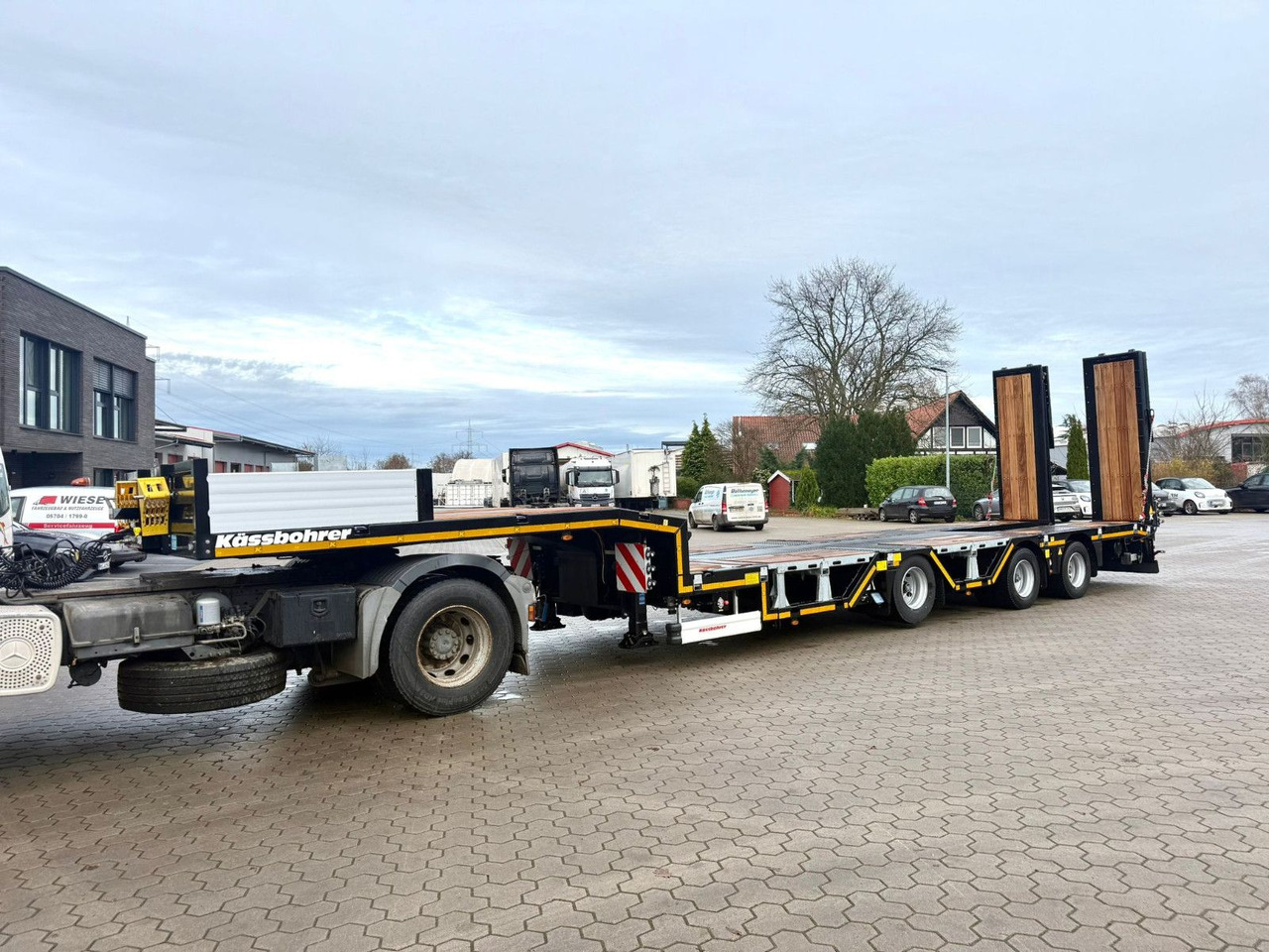 Kässbohrer SLAR3 Tele Tiefbett Radmulden metallisiert - Nedbygget platform sættevogn: billede 3 Kässbohrer SLAR3 Tele Tiefbett Radmulden metallisiert - Nedbygget platform sættevogn: billede 3