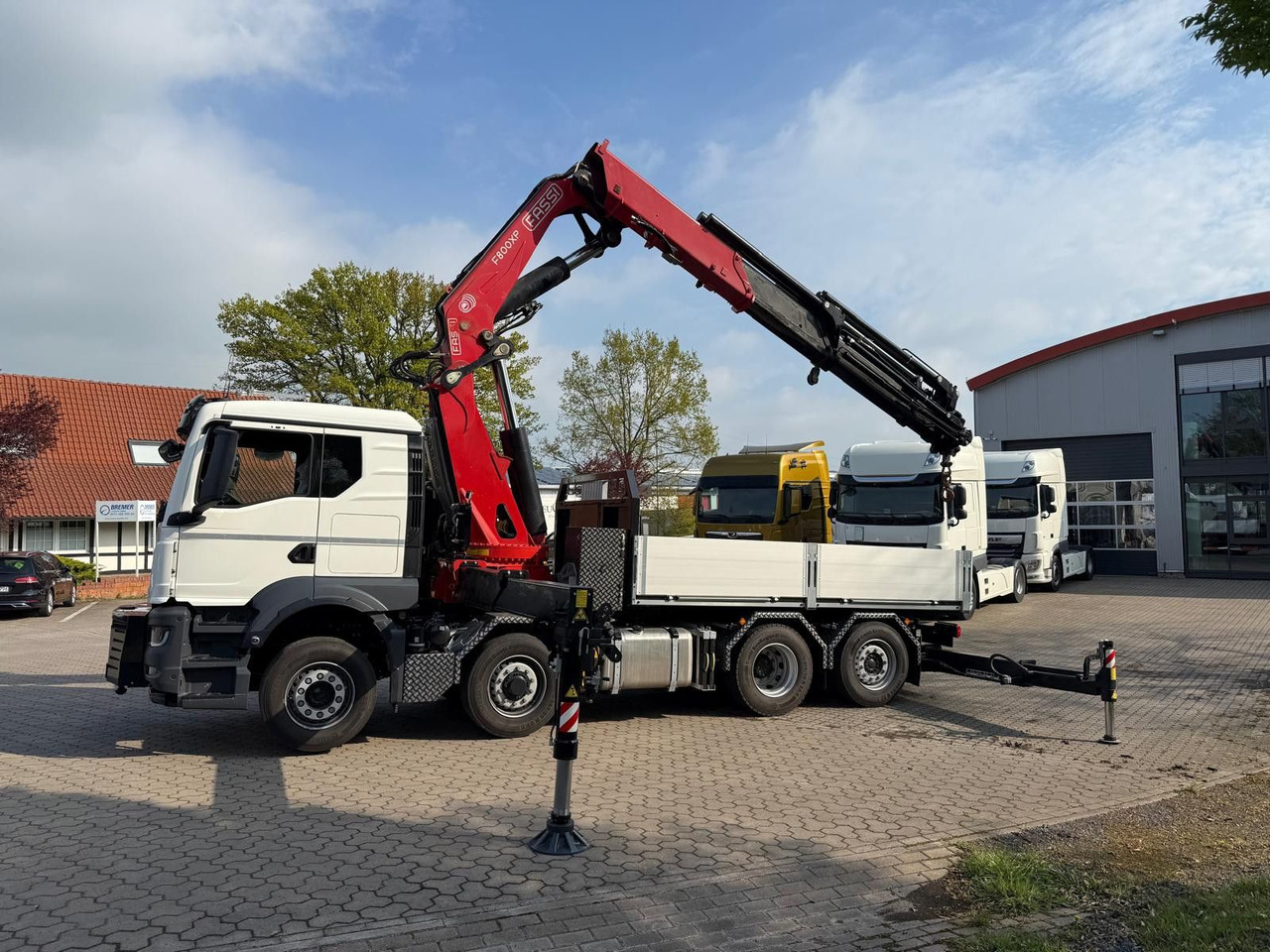 MAN 35.520 8x4 Kran Fassi F800, OHNE ABSTÜTZÜBERWACH - Lastbil med kran: billede 1 MAN 35.520 8x4 Kran Fassi F800, OHNE ABSTÜTZÜBERWACH - Lastbil med kran: billede 1